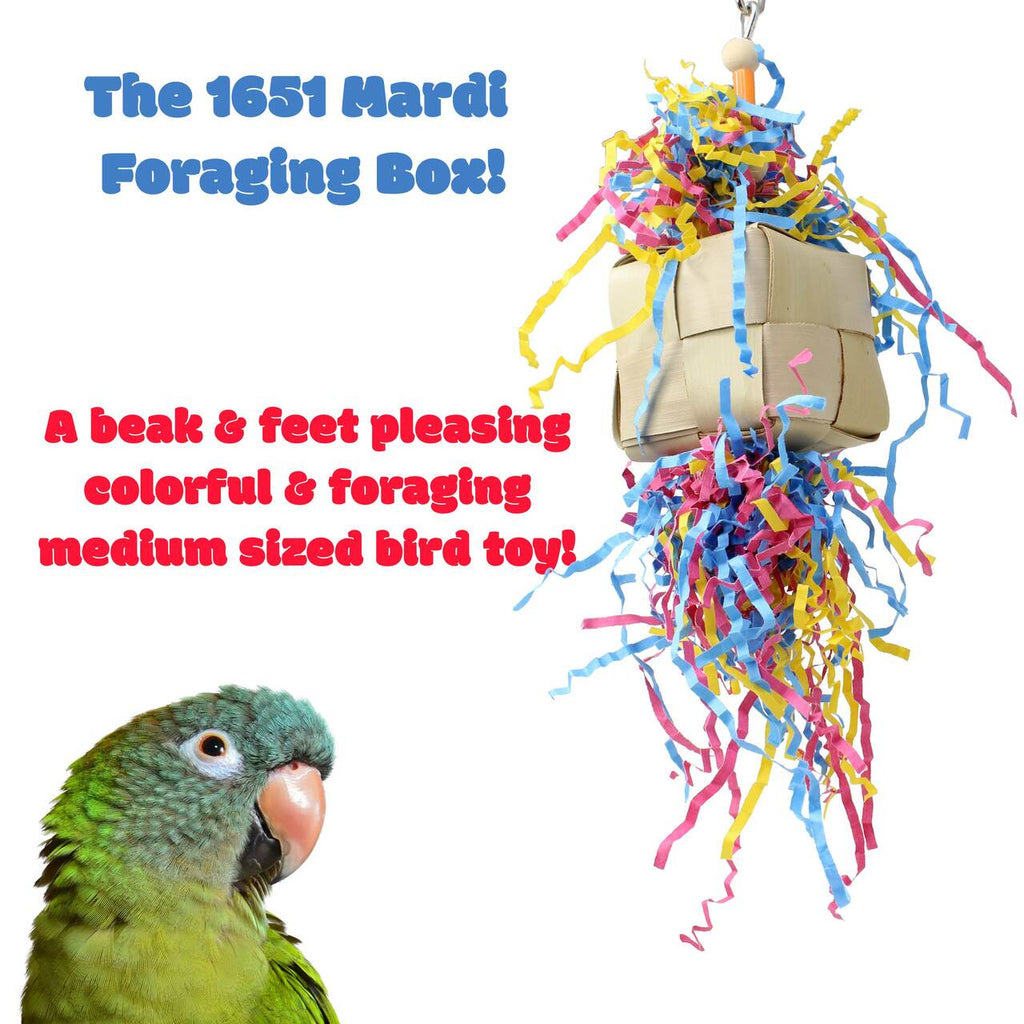 1651 Mardi Foraging Box - Bonka Bird Toys
