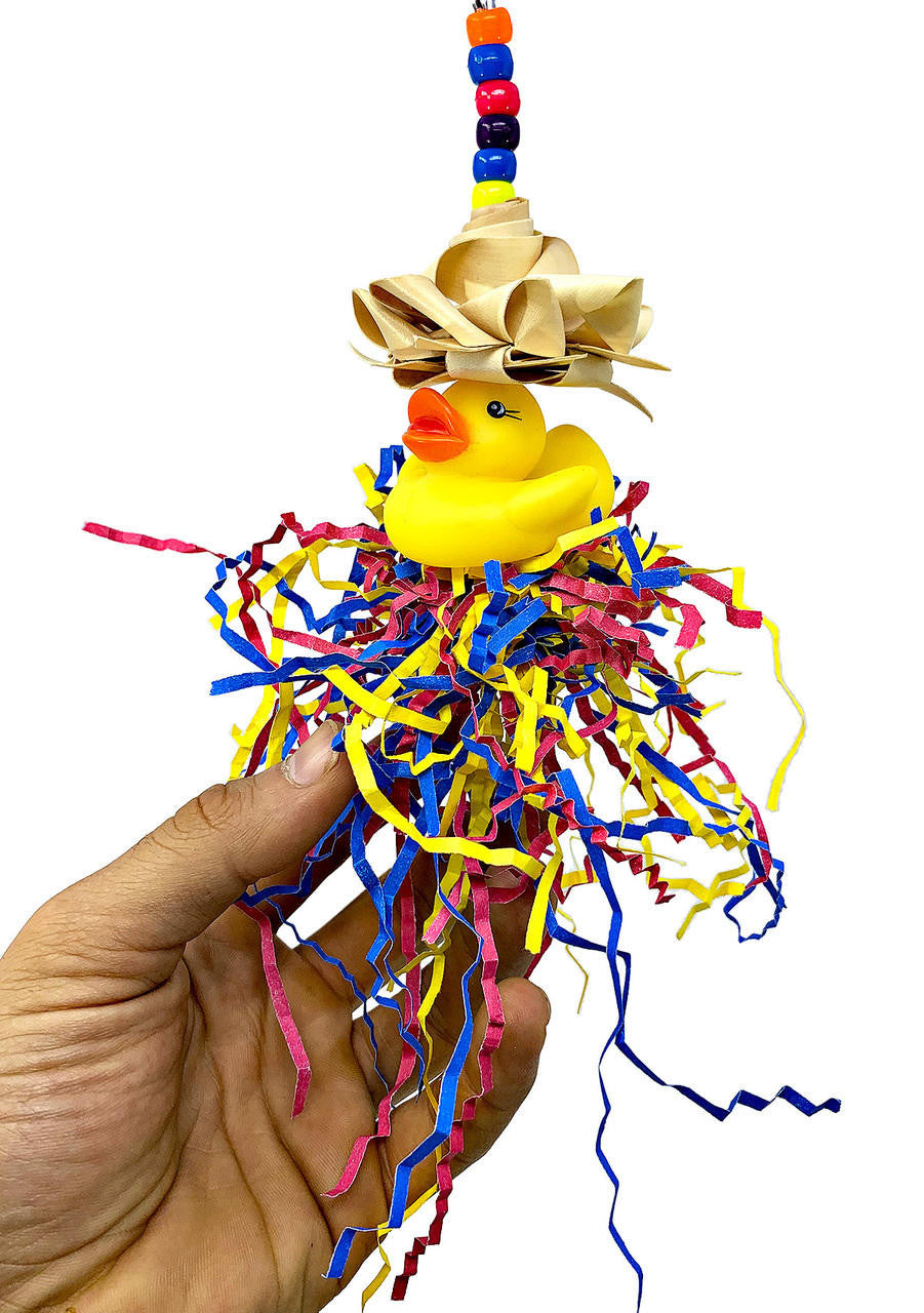 1659 Ducky Hat Bird Toy - Bonka Bird Toys