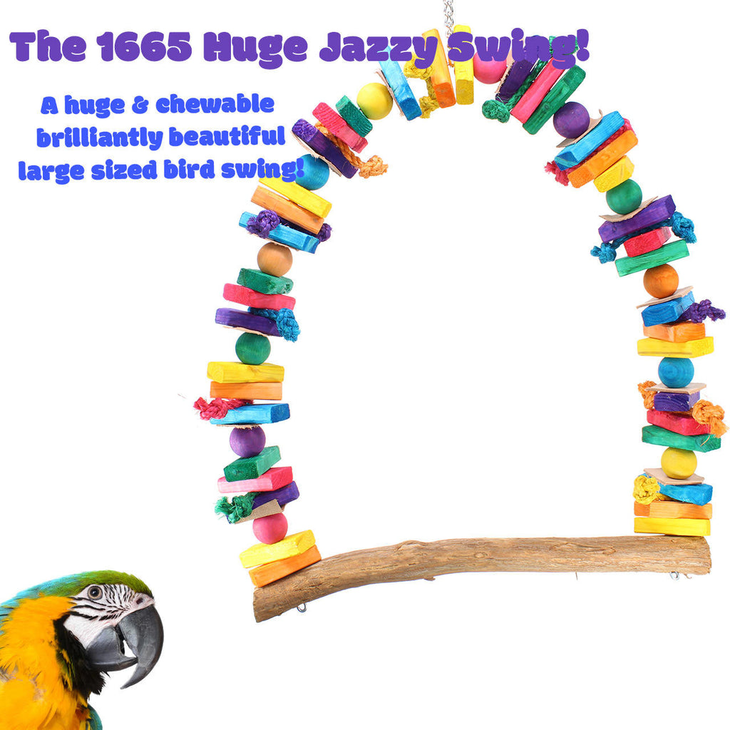 1665 Huge Jazzy Swing - Bonka Bird Toys