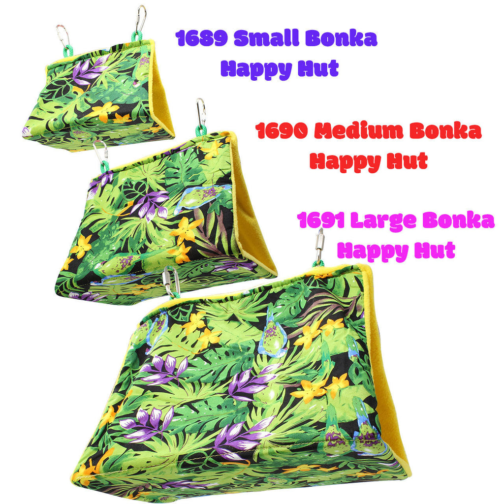1691 Large Bonka Happy Hut - Bonka Bird Toys