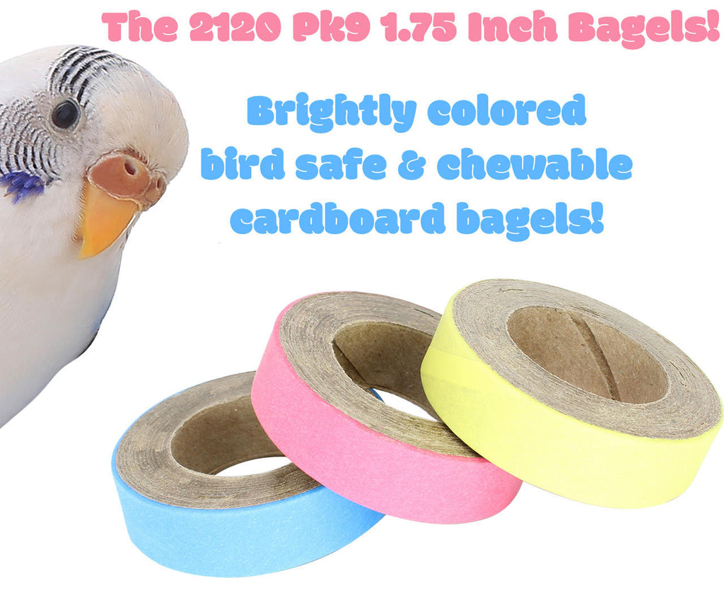 2120 Pk9 1.75 Inch Chew Bagels - Bonka Bird Toys