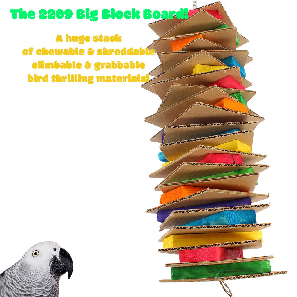 2209 Big Block Board - Bonka Bird Toys