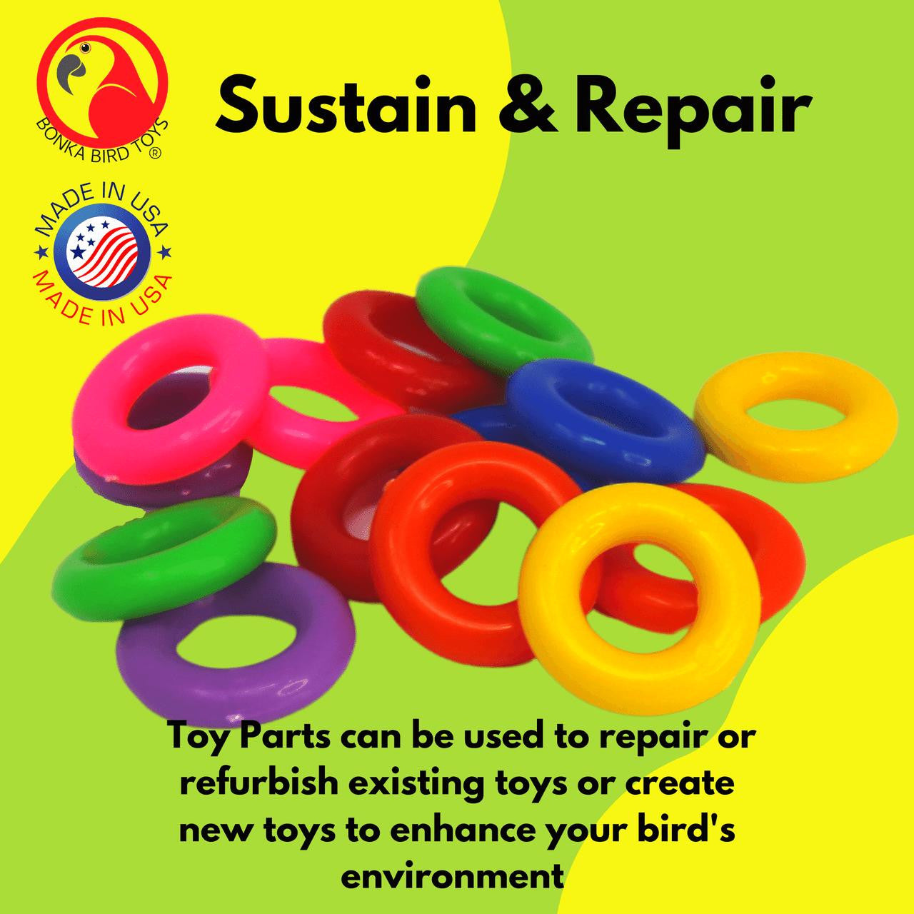 2289 Pk14 Plastic Round Ring - Bonka Bird Toys