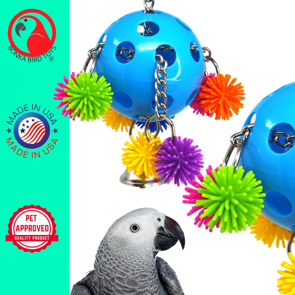 2304 Spikey Rainbow Pull - Bonka Bird Toys