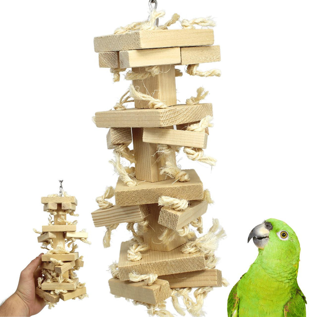 2314 Natural Block Tower - Bonka Bird Toys
