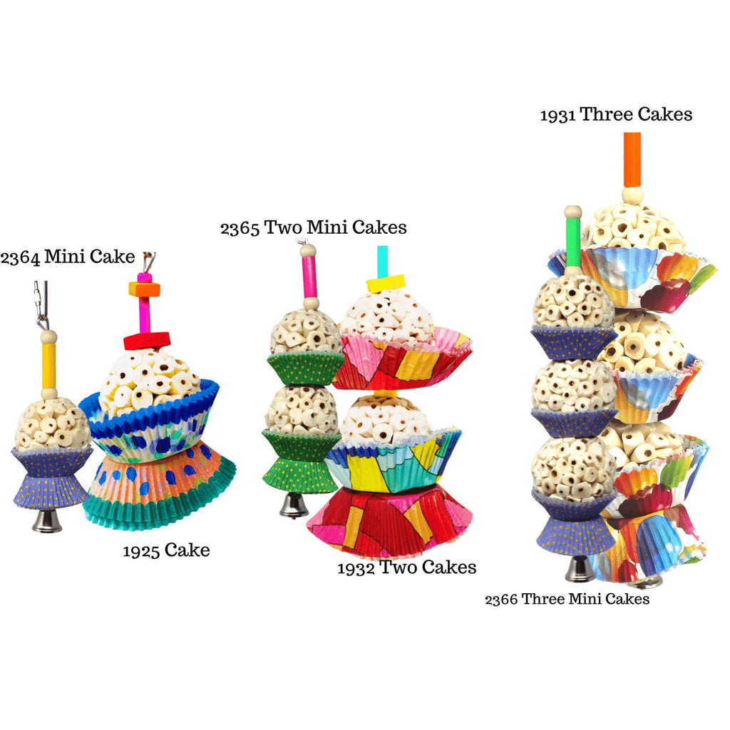 Bonka Bird Toys 2366 Three Mini Cakes