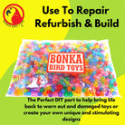 2826 PK 900 Translucent Pony Beads - Bonka Bird Toys