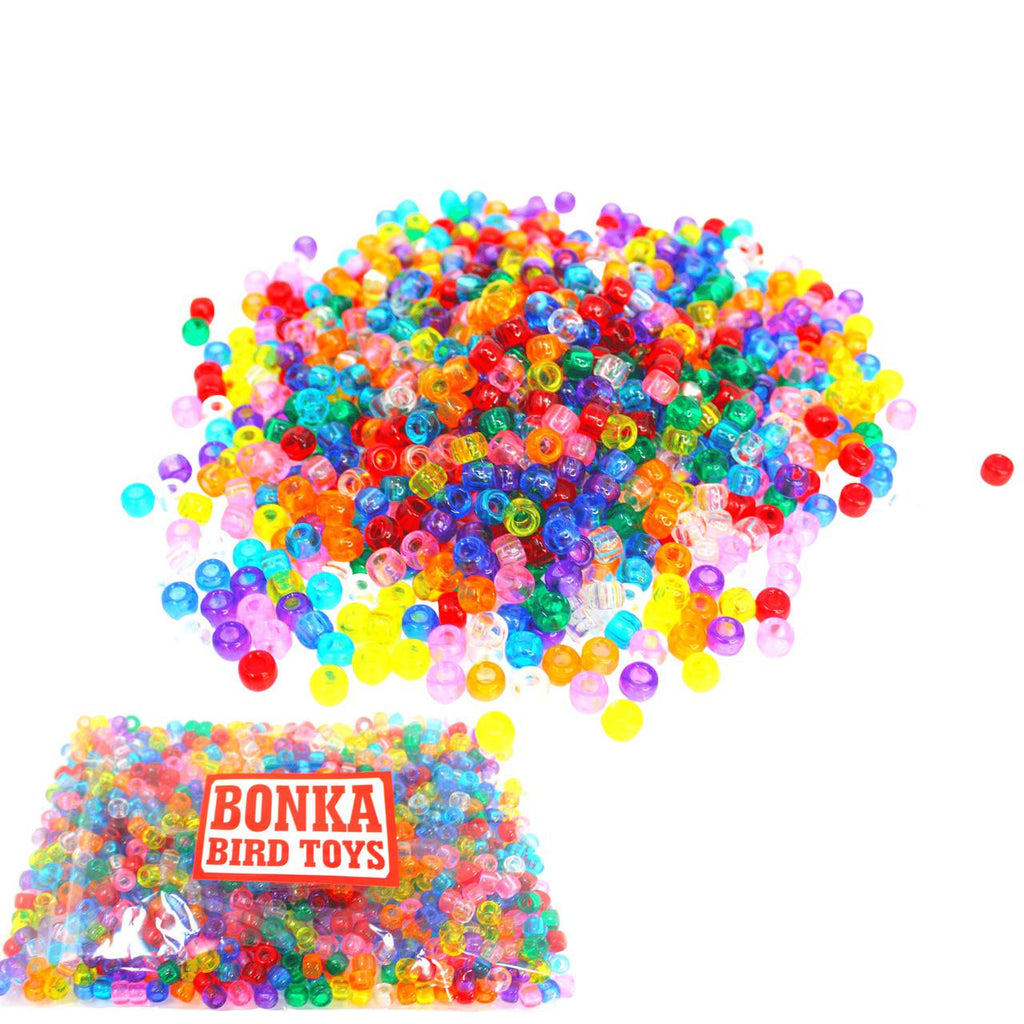 2826 PK 900 Translucent Pony Beads - Bonka Bird Toys