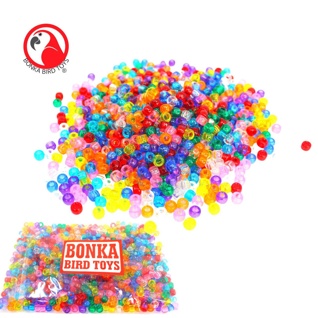 2826 PK 900 Translucent Pony Beads - Bonka Bird Toys