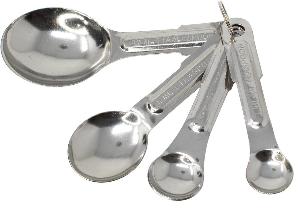 3106 Stainless Steel Measuring Spoons 4 Set - Bonka Bird Toys