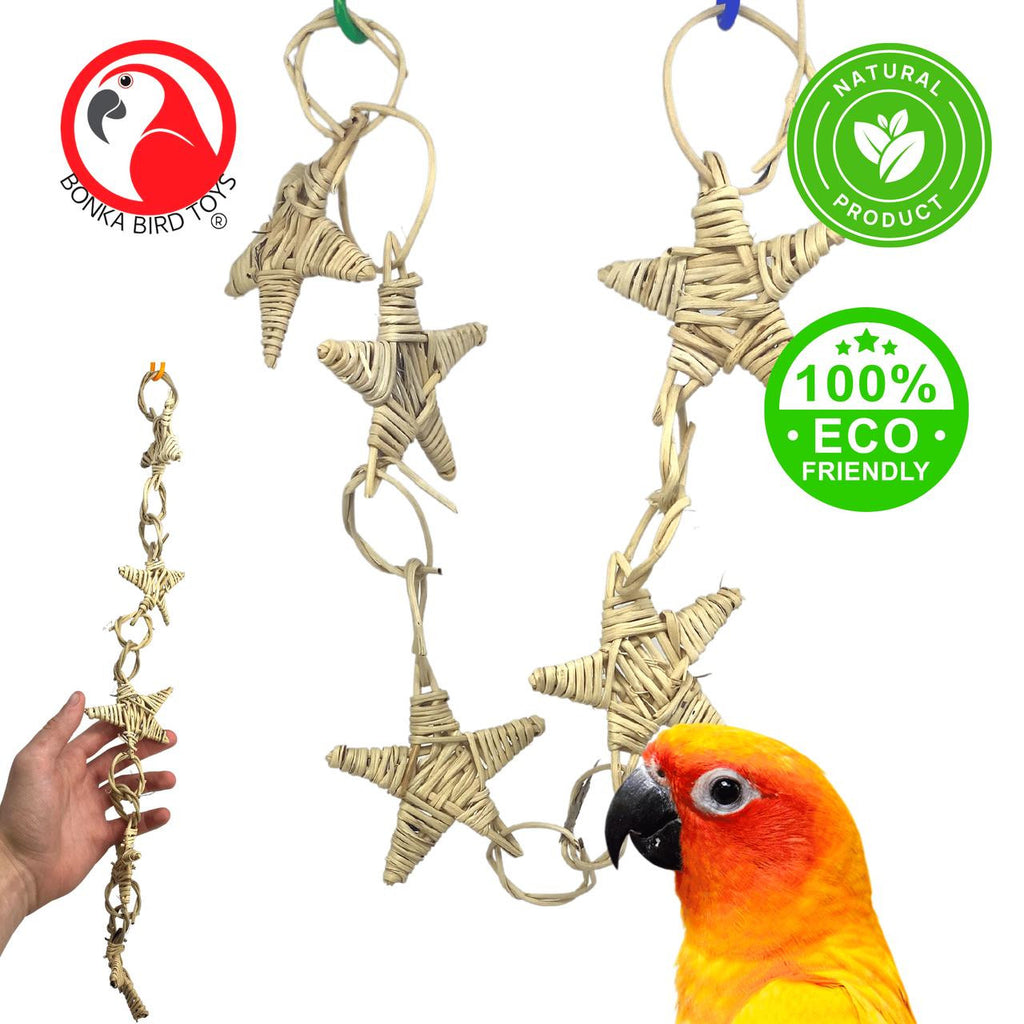 3374 Natural Vine Star Chain - Bonka Bird Toys