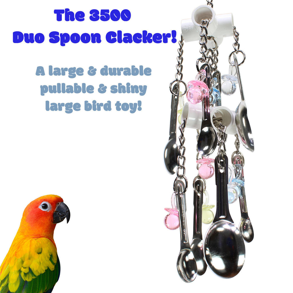 3500 Duo Spoon Clacker - Bonka Bird Toys