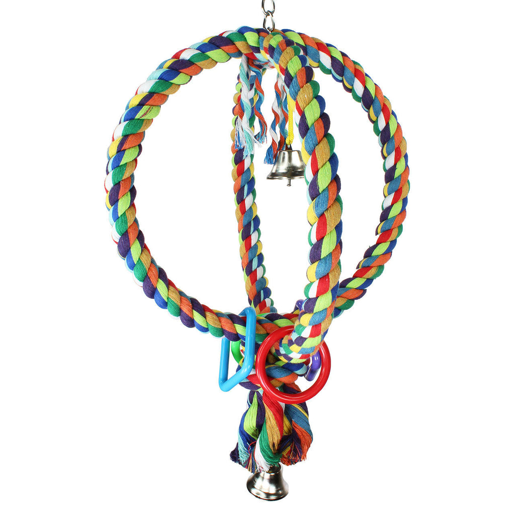 3547 Large Globe Rope Ring Lux - Bonka Bird Toys