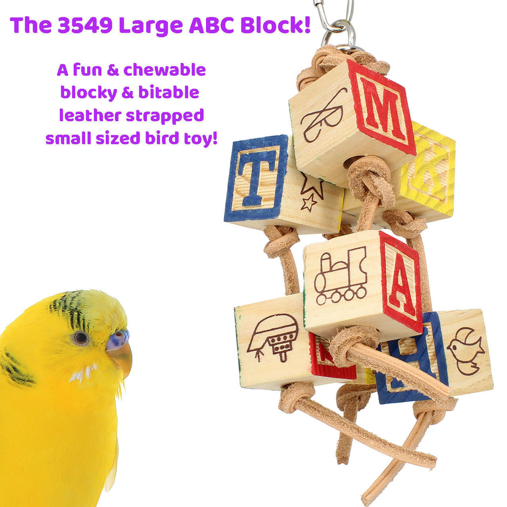3549 Large ABC Block - Bonka Bird Toys