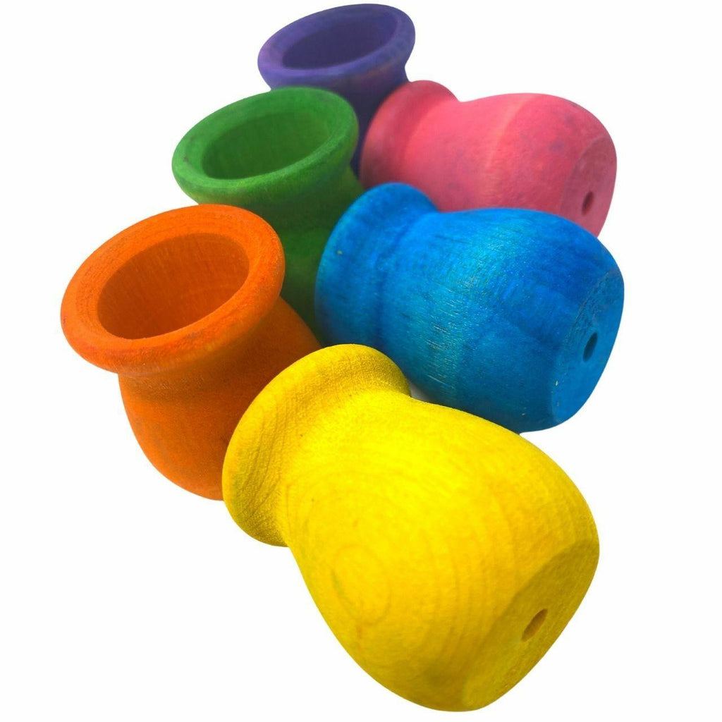 3560 Pk6 Colored Candle Cups - Bonka Bird Toys