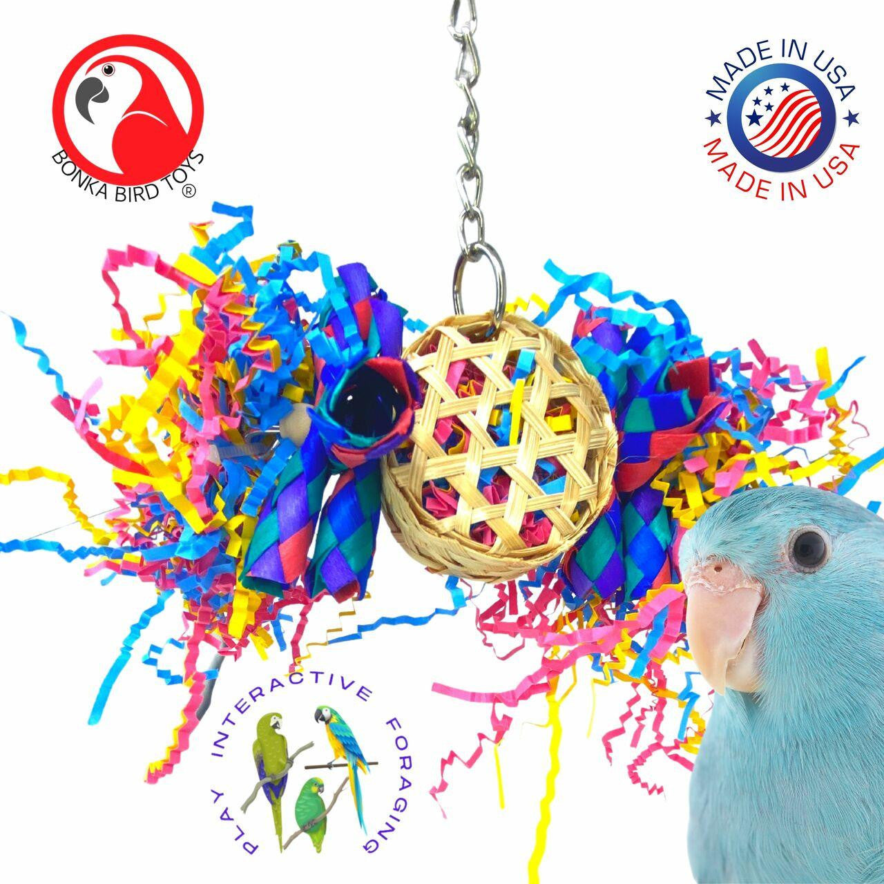 3595 Small Round Basket - Bonka Bird Toys