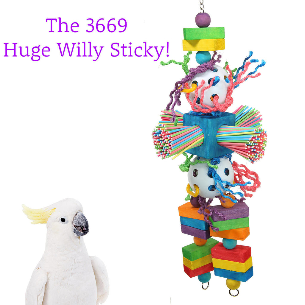3669 Huge Willy Sticky - Bonka Bird Toys