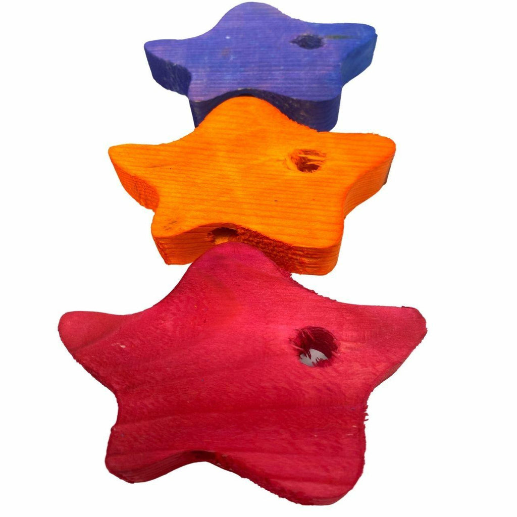 3722 Pk3 Cosmic Wood Stars - Bonka Bird Toys
