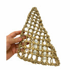 3732 Woven Right Handed Triangular Seagrass Mat 14x12x7 - Bonka Bird Toys