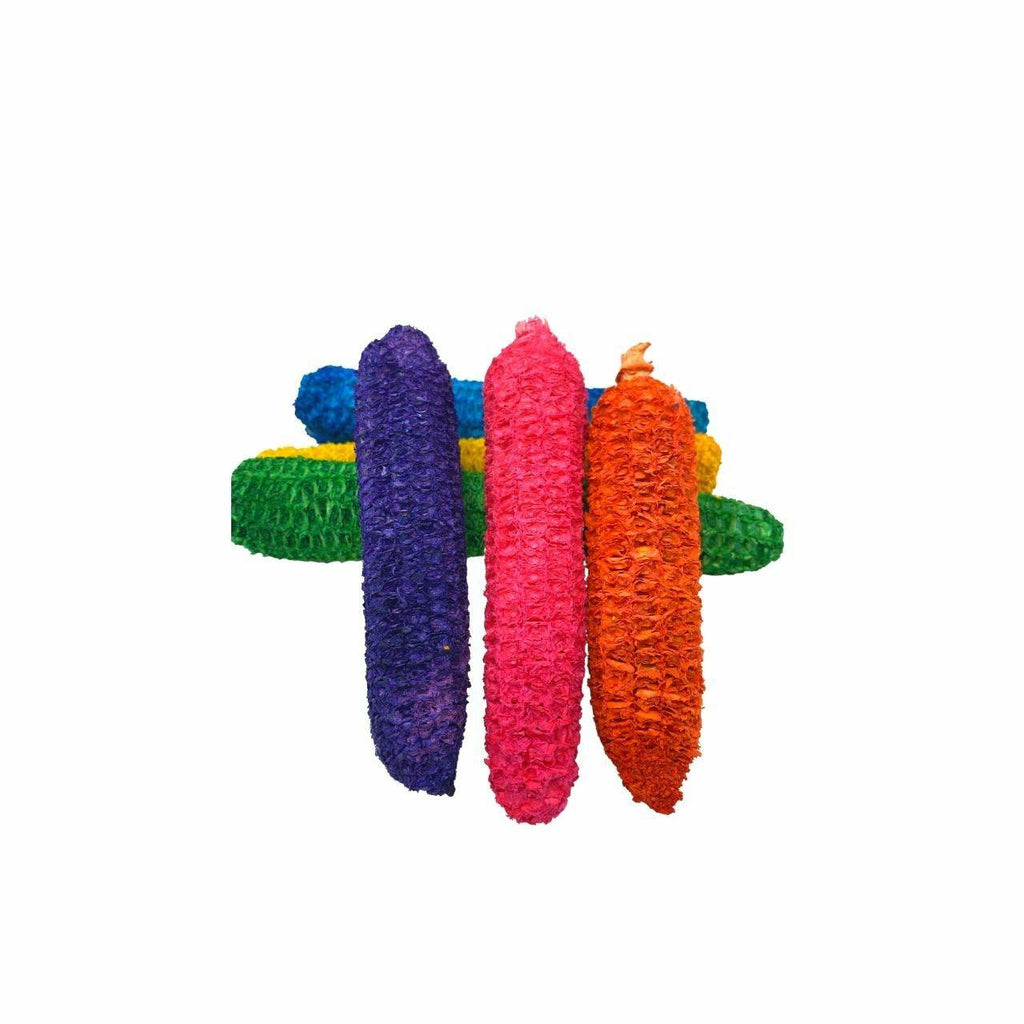 3737 Pk6 Colored Corn Cob - Bonka Bird Toys