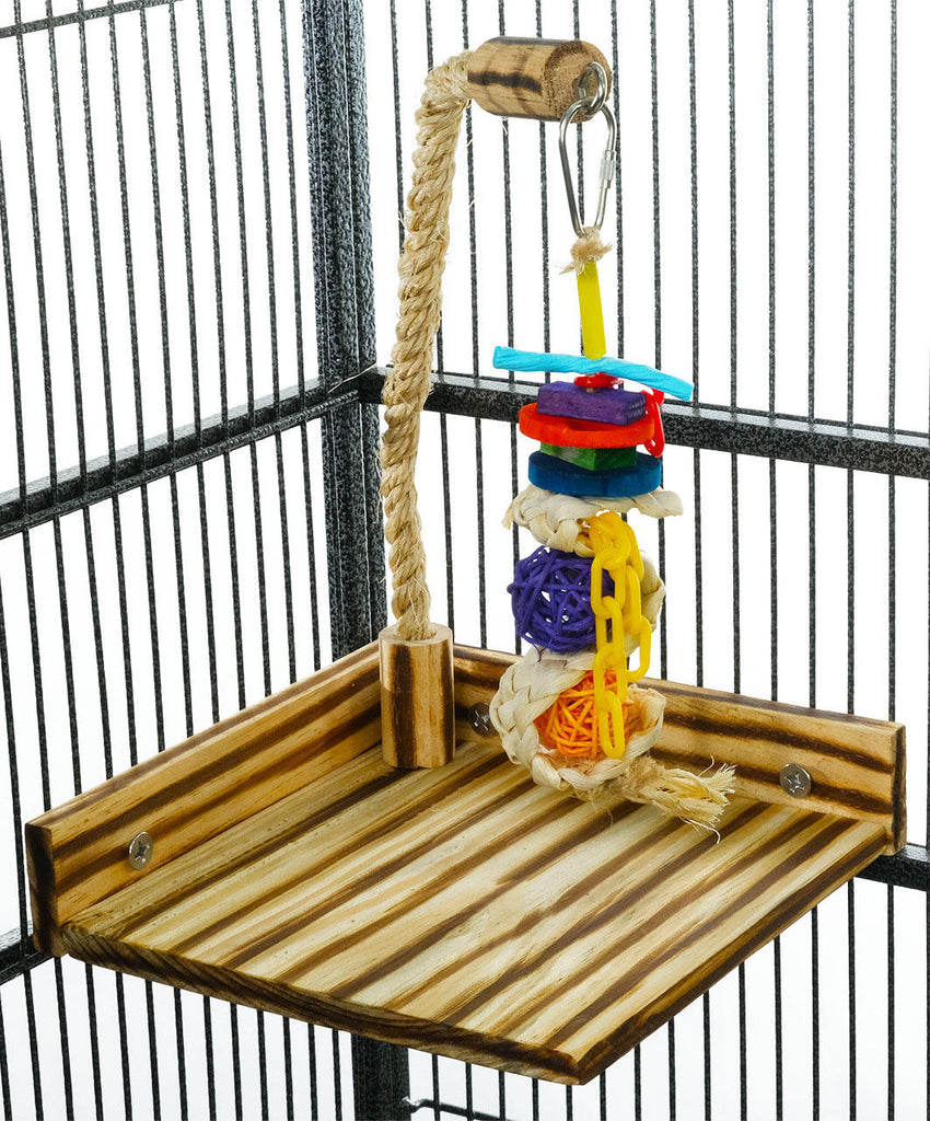 3740 Small Corner Stand - Bonka Bird Toys