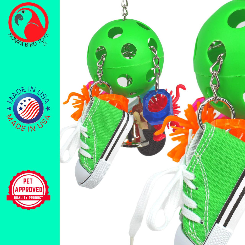 3756 Sneaker Spiky Pull - Bonka Bird Toys