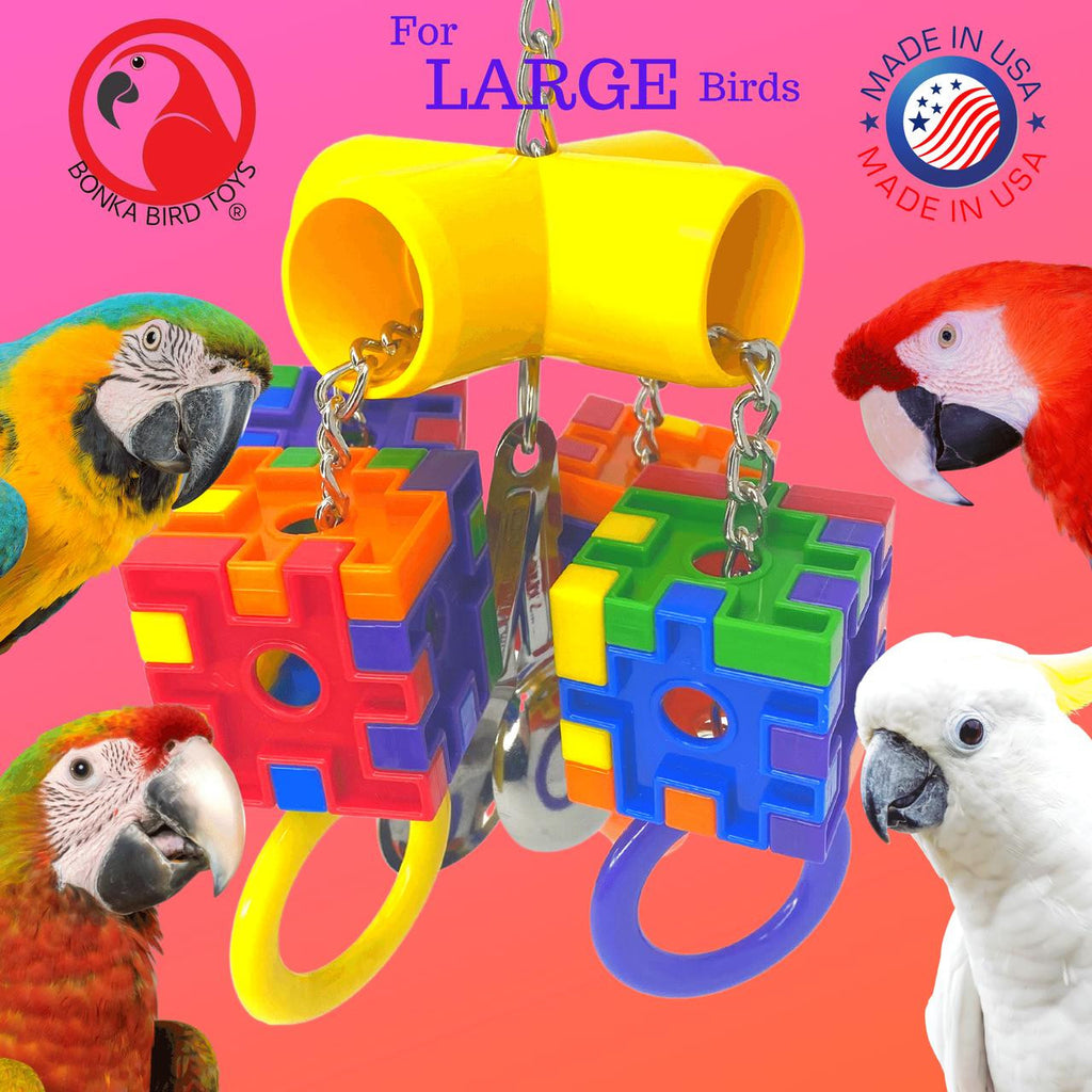 3835 Huge Rainbow Clacker - Bonka Bird Toys