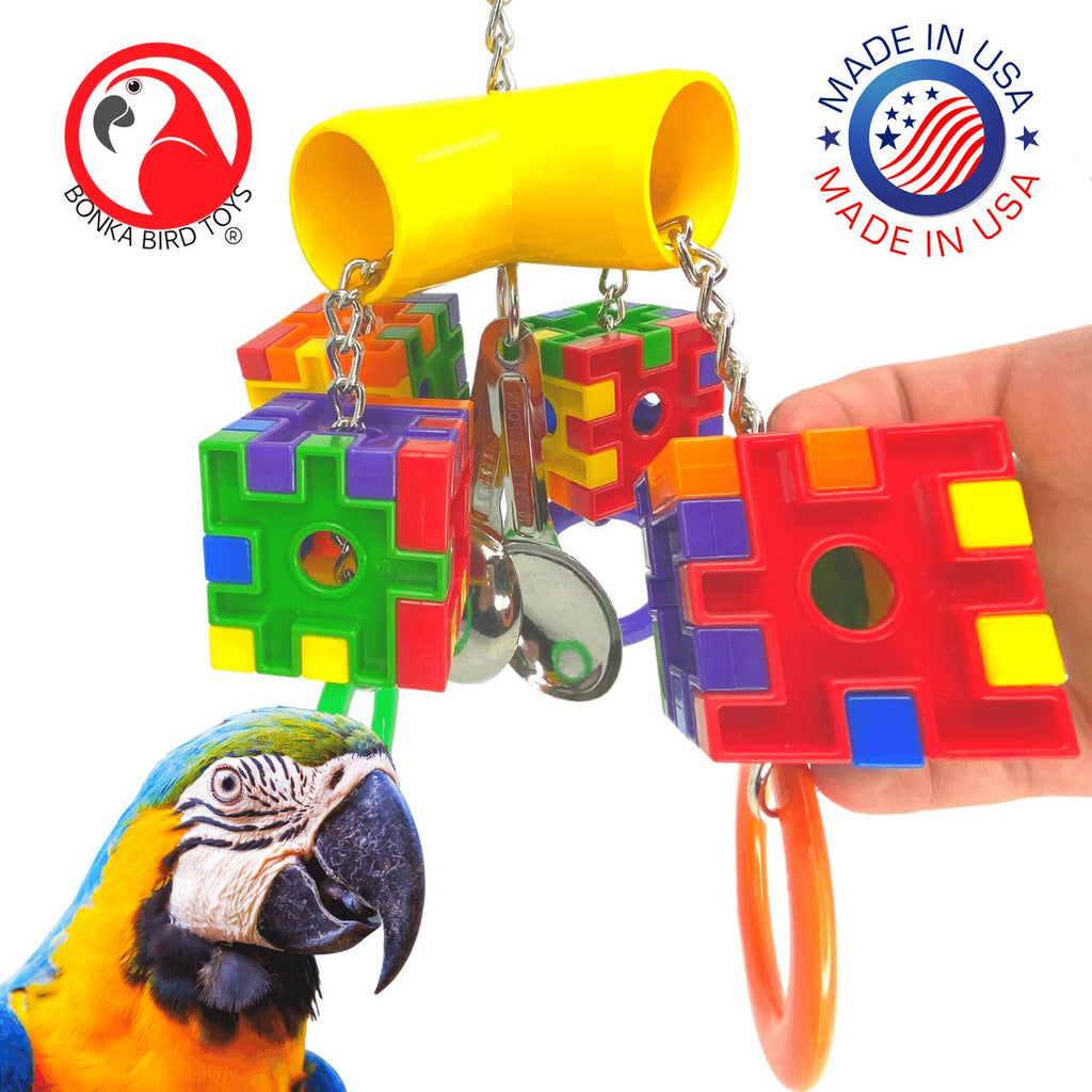 3835 Huge Rainbow Clacker - Bonka Bird Toys