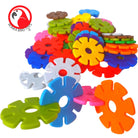 3839 Pk50 Round Snowflakes - Bonka Bird Toys