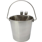 800107 2 Quart Stainless Steel Flat Sided Hook Pail - Bonka Bird Toys