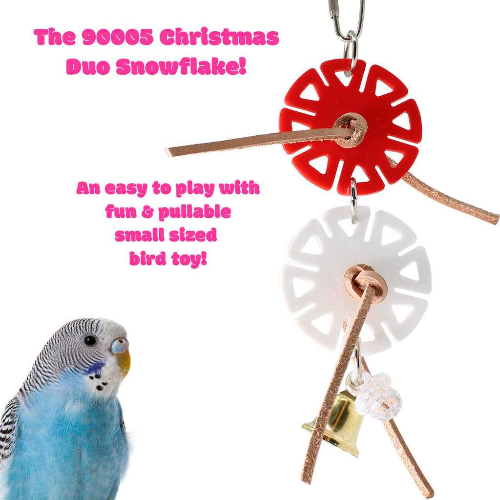 90005 Christmas Duo Snowflake - Bonka Bird Toys