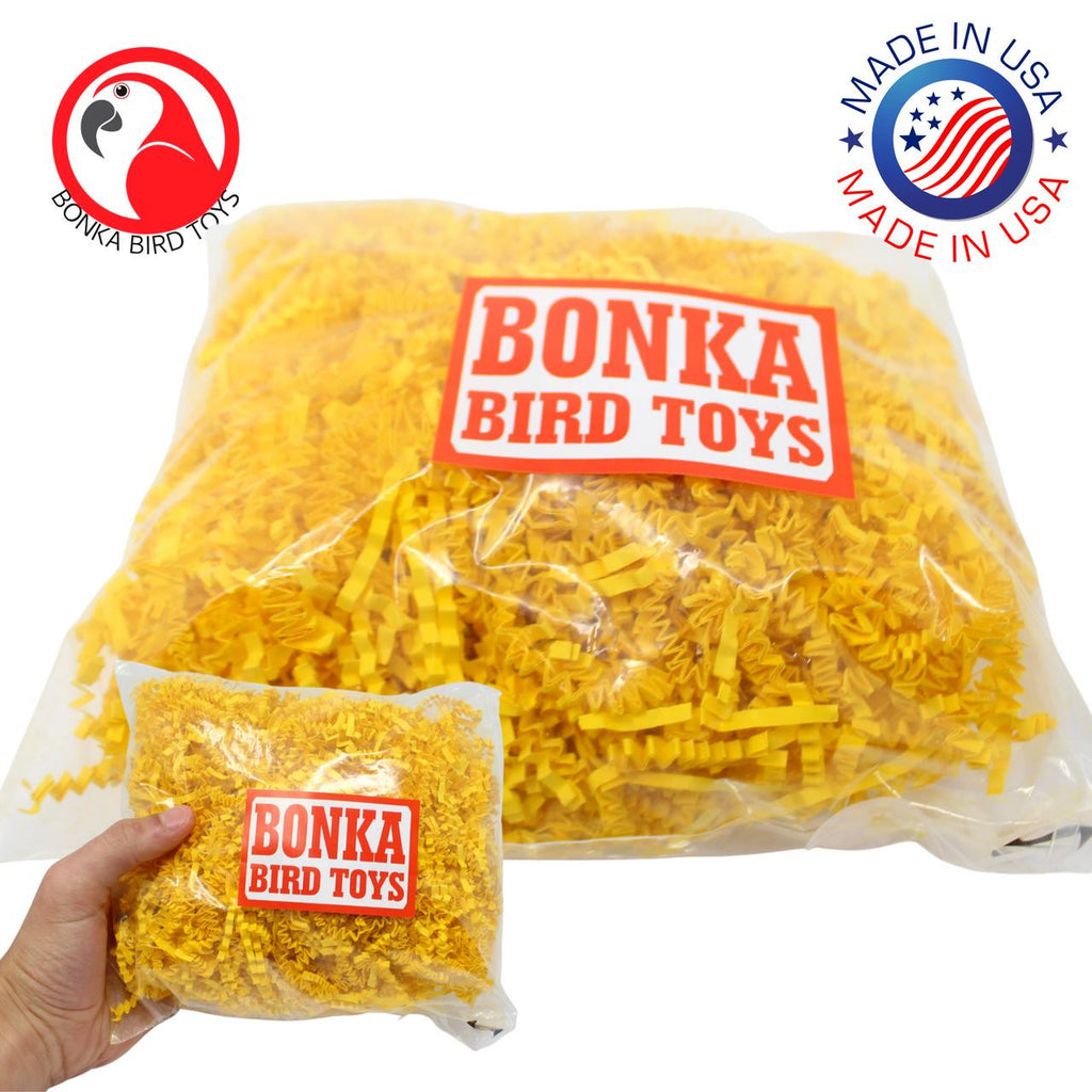 Bonka Bird Toys Colored Crinkle Shred Paper