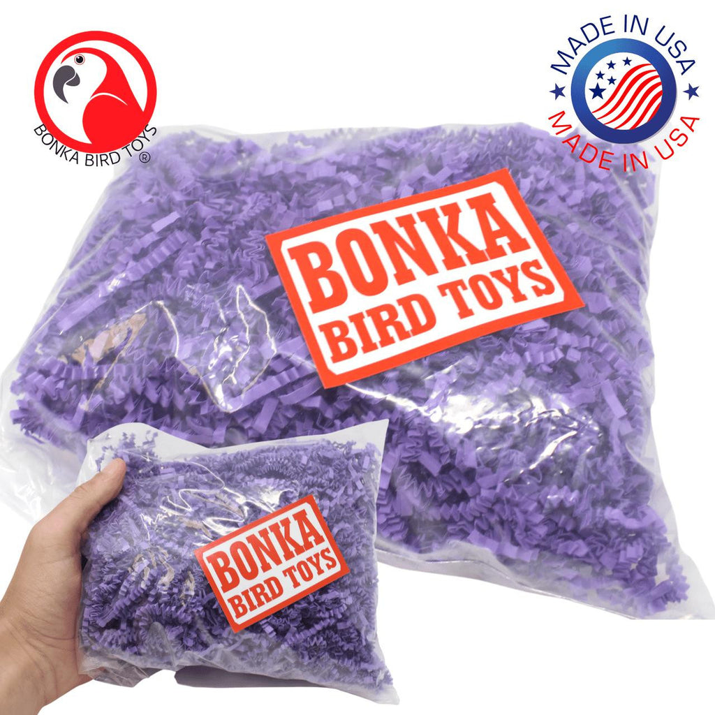 Bonka Bird Toys Colored Crinkle Shred Paper