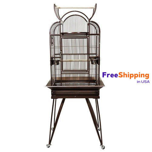 Kings Cages SLT4 2620 Triple Top Parrot Bird Cage 64X26X20 - Bonka Bird Toys