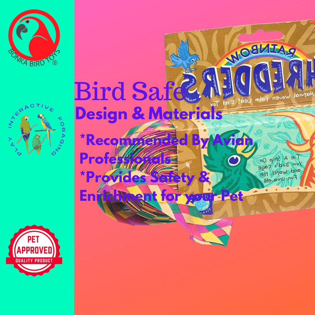03137 Small Straight Rainbow Shredder - Bonka Bird Toys