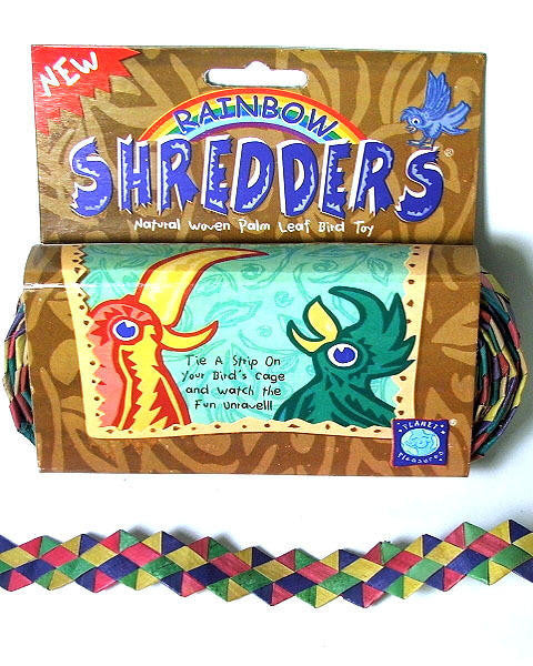 03138 Small Zig-Zag Rainbow Shredder - Bonka Bird Toys